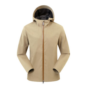 Budding color men’s flexible casual hard-shell jacket