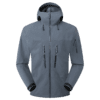Gray men's hard shell-winter jacket