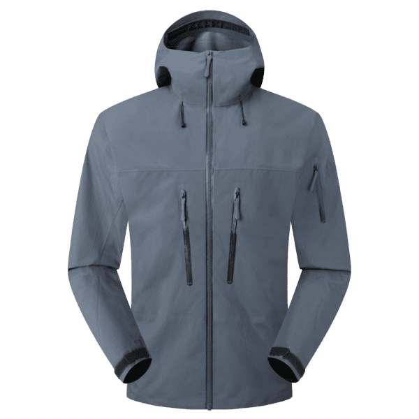 Gray men's hard shell-winter jacket